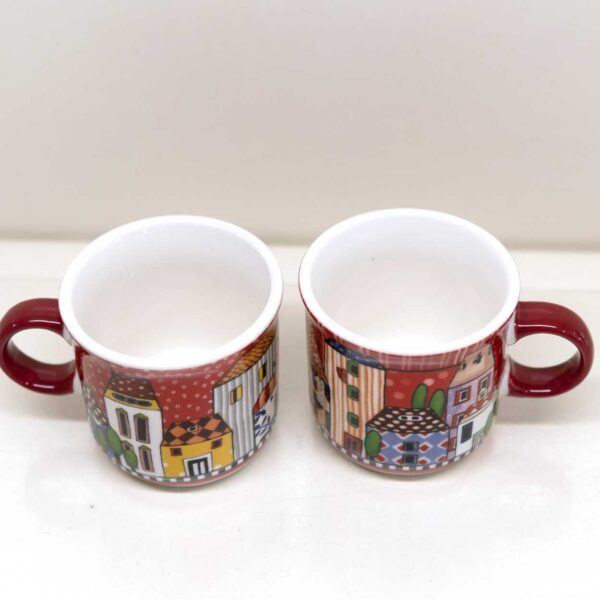 Set 2 Tazzine Paese Mio Rosso Set 2 Tazzine Paese Mio Rosso