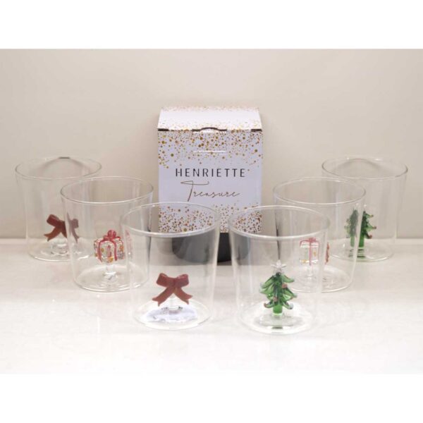 Set 6 Bicchieri Natalizi X'Mas Treasure Set 6 Bicchieri Natalizi X'Mas Treasure