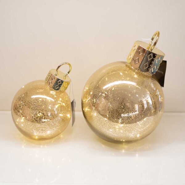 Sfera Dorata Con Luce Sfera Dorata Con Luce