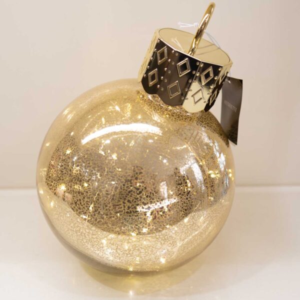 Sfera Dorata Con Luce Sfera Dorata Con Luce