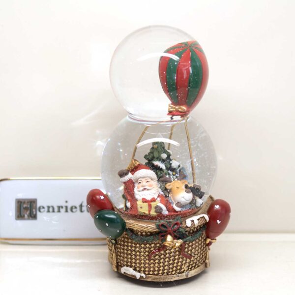Globo Neve e Carillon "Mongolfiera Babbo" Globo Neve e Carillon "Mongolfiera Babbo"