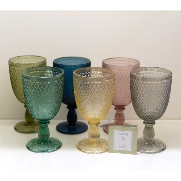 6 Calici Vino Multicolor "Fantin" 6 Calici Vino Multicolor "Fantin"