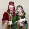Sacra Famiglia in Metallo Decorato