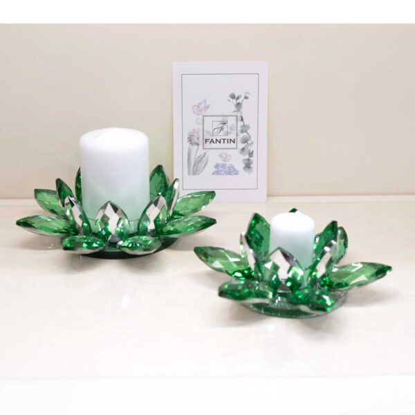 Candeliere Swarovsky "Loto Verde" Candeliere Swarovsky "Loto Verde"