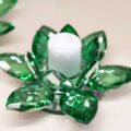 Candeliere Swarovsky "Loto Verde"