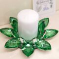 Candeliere Swarovsky "Loto Verde"