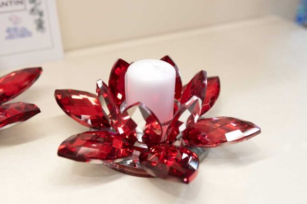 Candeliere Swarovsky "Loto Rosso" Candeliere Swarovsky "Loto Rosso"