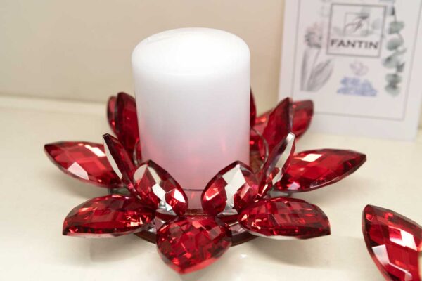Candeliere Swarovsky "Loto Rosso" Candeliere Swarovsky "Loto Rosso"