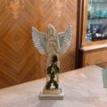 Angelo Natalizio Stilizzato in Legno