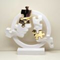 Visi Puzzle Cerchio "Bianco - Oro"