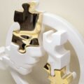 Visi Puzzle Cerchio "Bianco - Oro"
