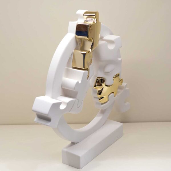 Visi Puzzle Cerchio "Bianco - Oro" Visi Puzzle Cerchio "Bianco - Oro"