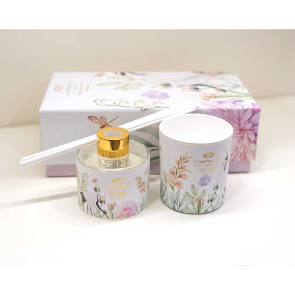 Set Candela e Diffusore "Bianca Grù" Set Candela e Diffusore "Bianca Grù"