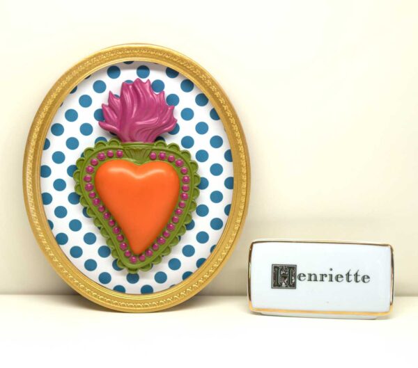 Quadretto Ovale con Cuore Collezione "Ton Coeur" Quadretto Ovale con Cuore Collezione "Ton Coeur"