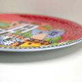 Piatto Torta / Vassoio Paese Mio Rosso