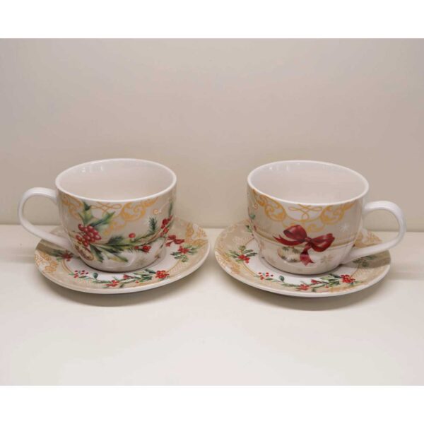 Set di 2 Tazze Colazione “Agrifoglio” Set di 2 Tazze Colazione “Agrifoglio”