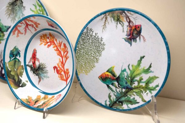 Servizio Piatti Tavola 18 pz. Collezione "Mare Mare" Servizio Piatti Tavola 18 pz. Collezione "Mare Mare"