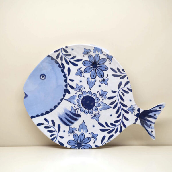 Vassoio Pesce Rotondo Collezione "Santorini" Vassoio Pesce Rotondo Collezione "Santorini"