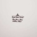 12 Piatti Piani "Golden Blue" Royal Bone China