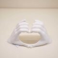 Scultura "Mani Cuore" Bianca