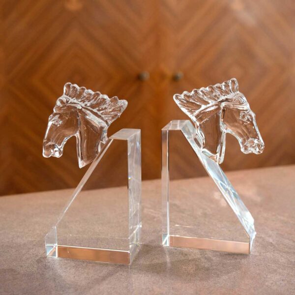 Set 2 Fermalibro in Cristallo "Horse" Set 2 Fermalibro in Cristallo "Horse"